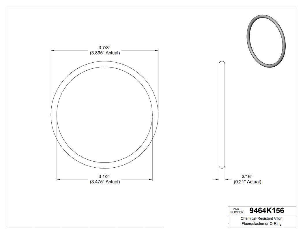 Technical drawing - 9464K156